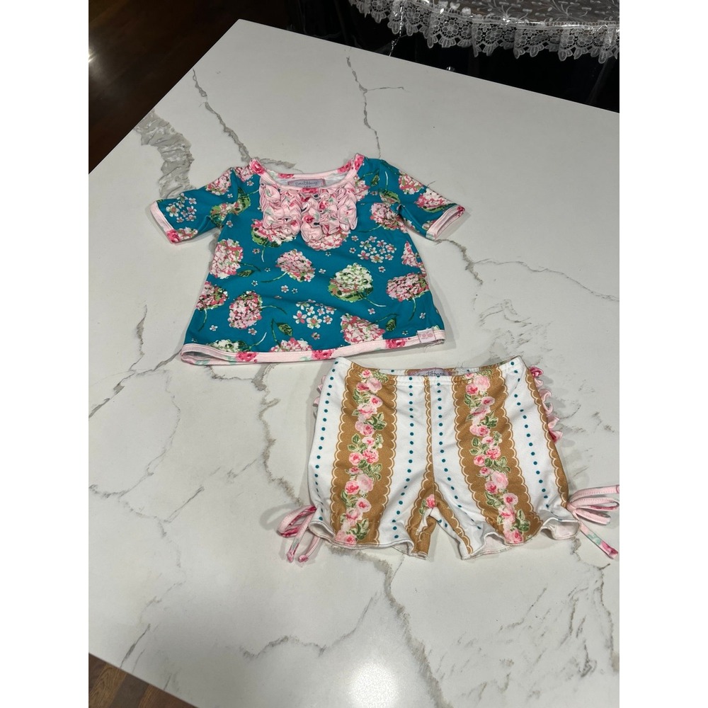 SweetHoney Girls Floral Top bottom set 18 months